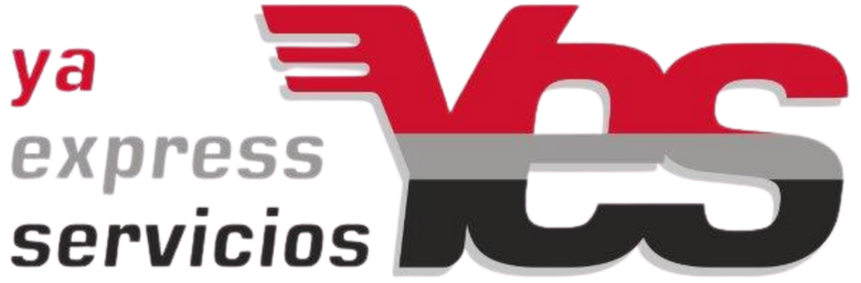 Logo de la empresa Ya Servicios Express con diseño en rojo, gris y negro.